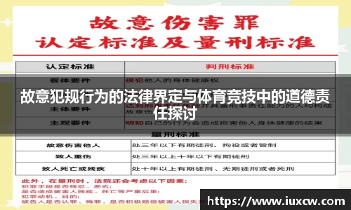故意犯规行为的法律界定与体育竞技中的道德责任探讨